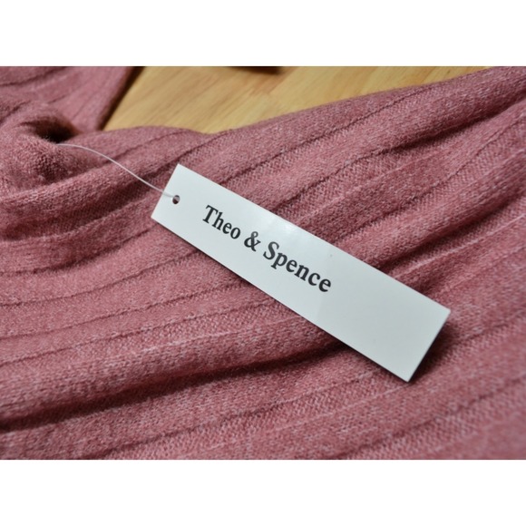 Theo & Spence Size M  Women's Open Front Cardigan with‎ Pockets Dusty Rose - Picture 8 of 9